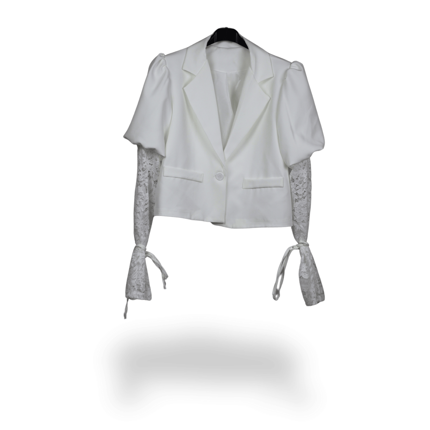 Blazer met kanten mouwen