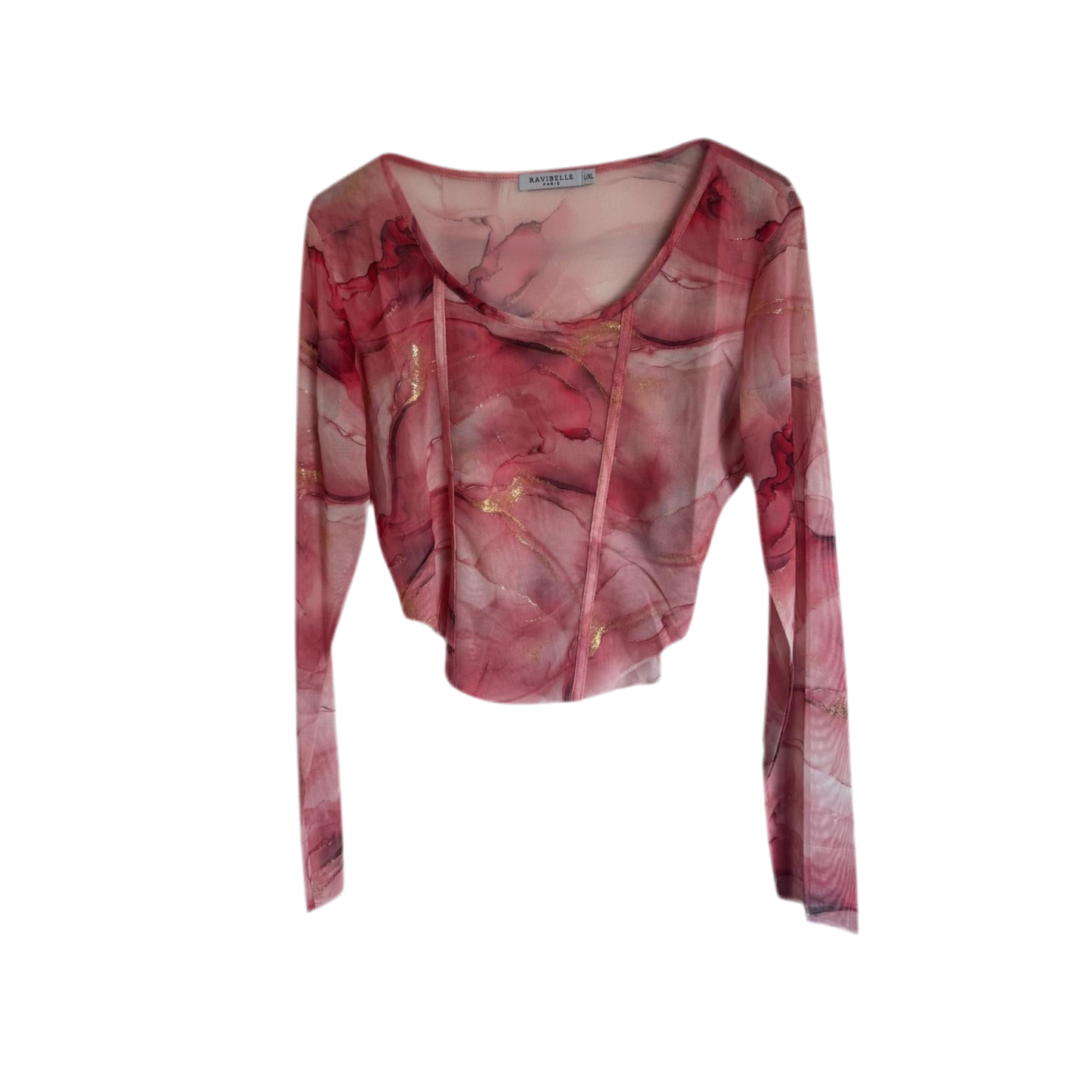 Marble Mesh Top