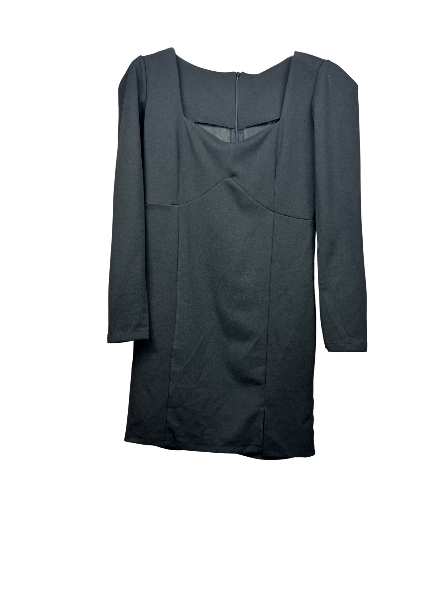 Classic Black Square Neck Dress
