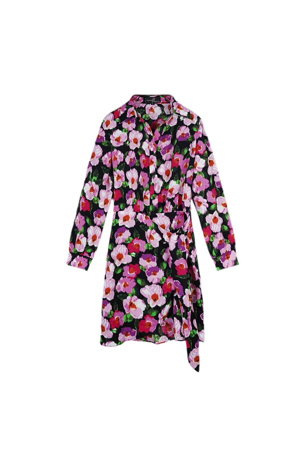 Floral Wrap Dress - Midnight Garden