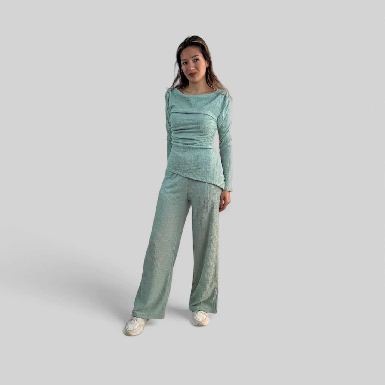Draped Two-Piece Set