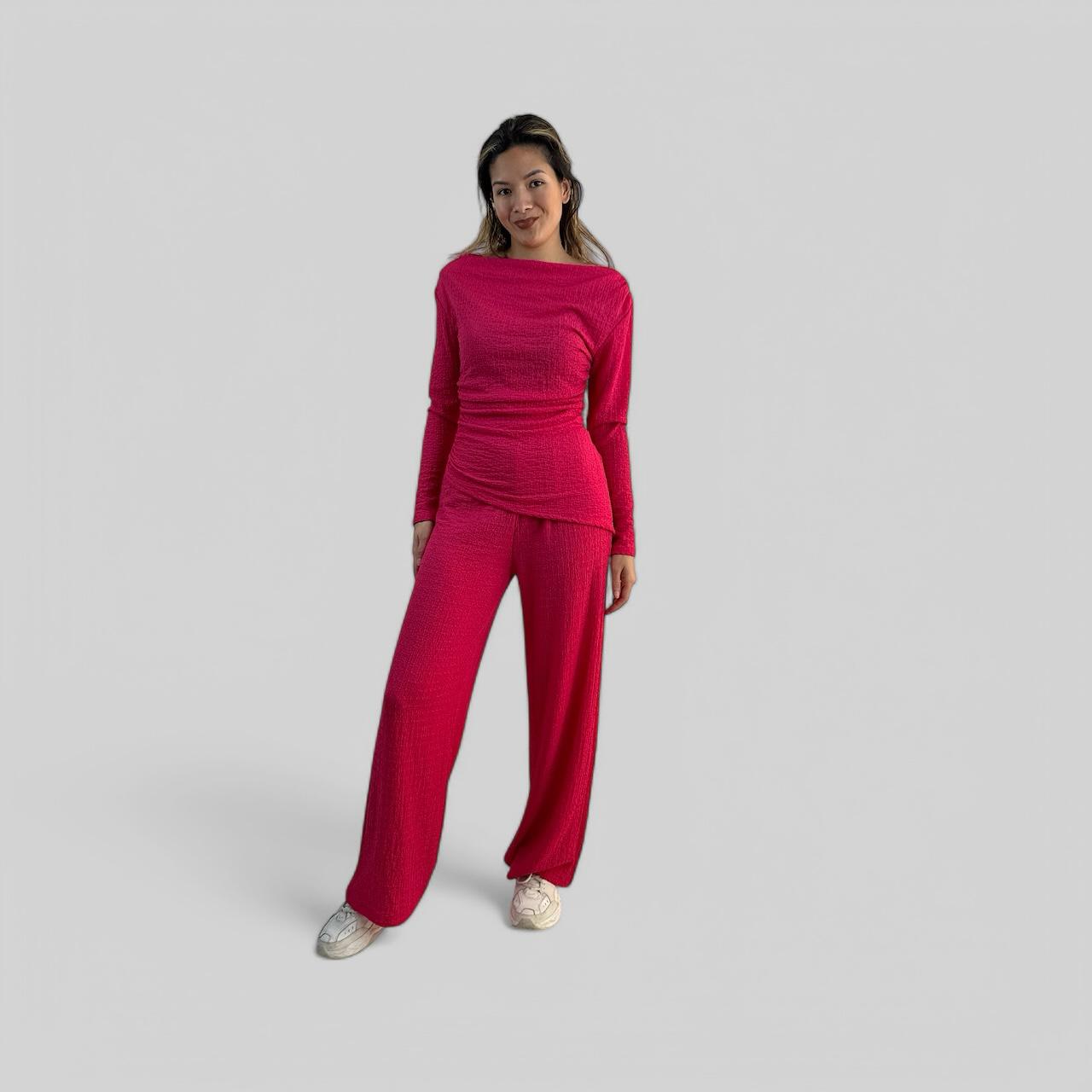 Draped Two-Piece Set
