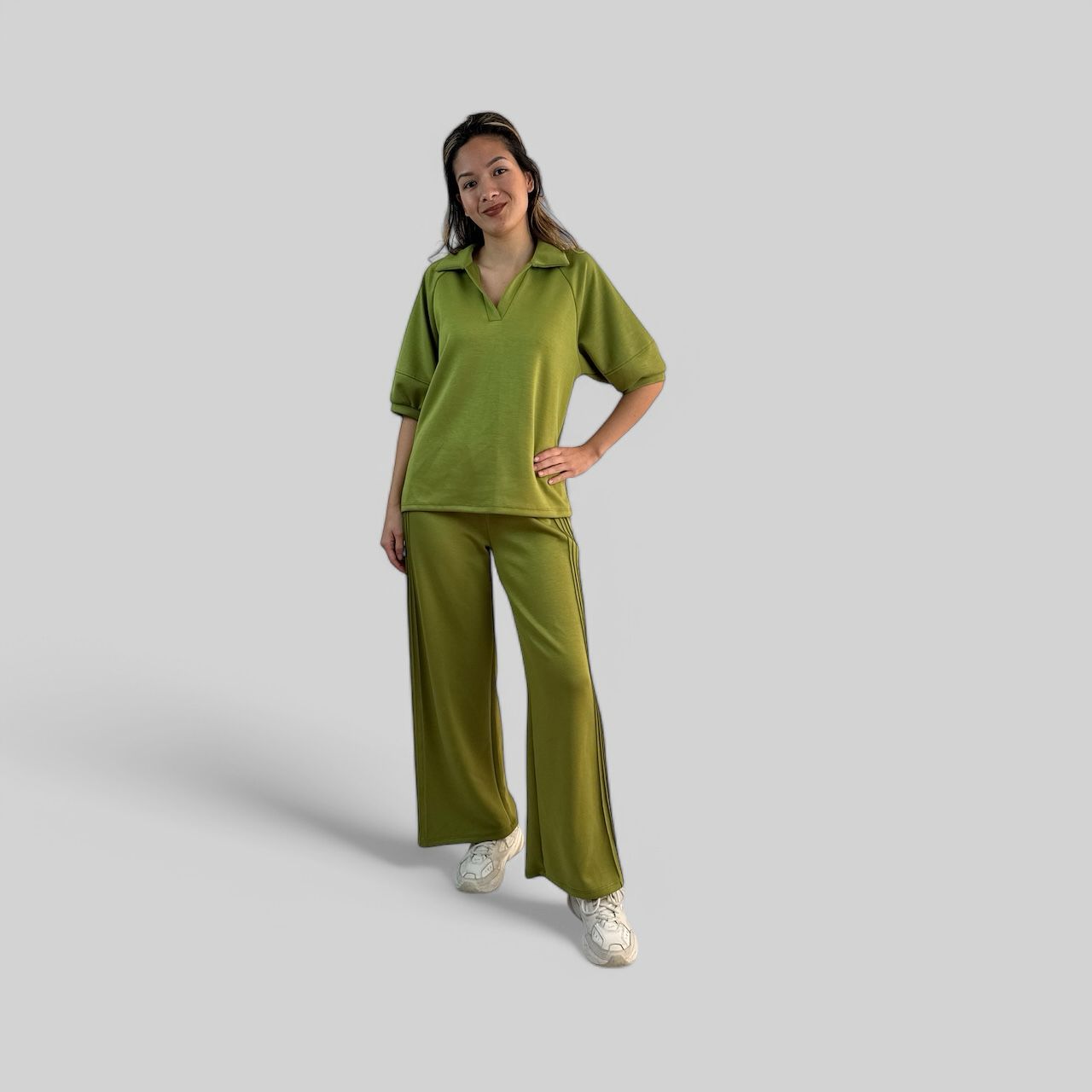 Relaxed Fit Polo Lounge Set