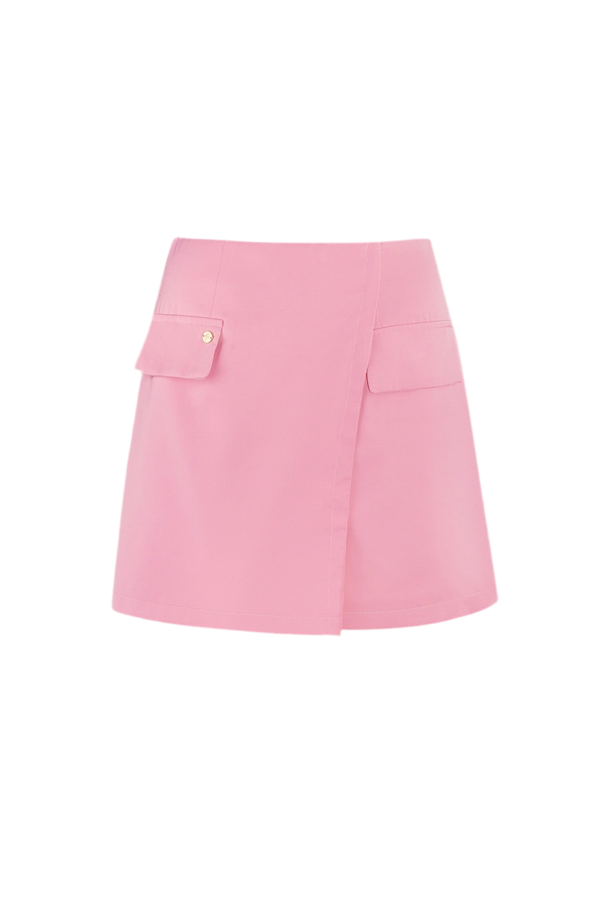 Pink Pocket Mini Skirt