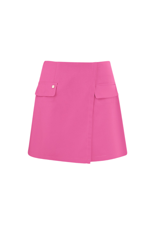 Pink Pocket Mini Skirt