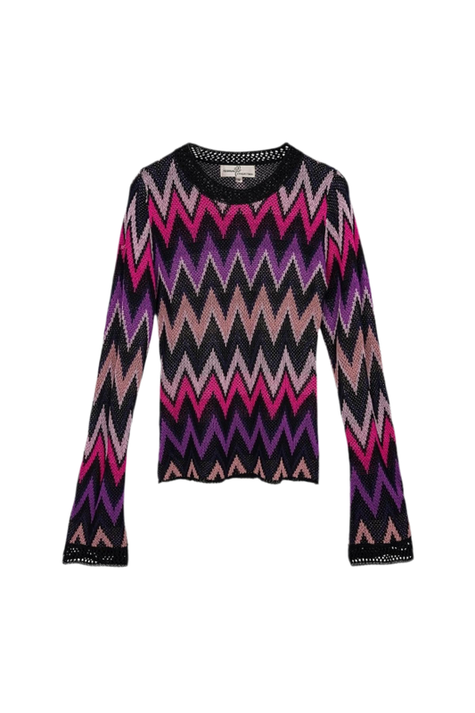 Zigzag Knit Sweater