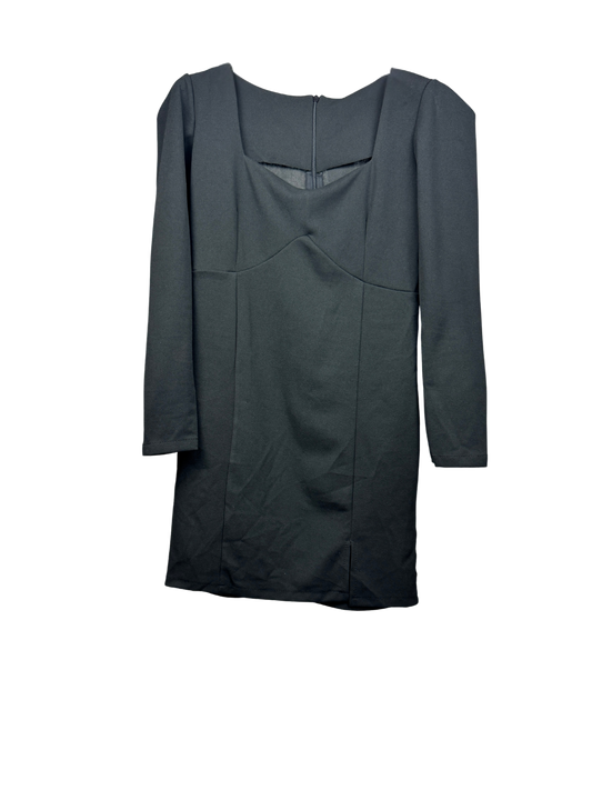 Classic Black Square Neck Dress