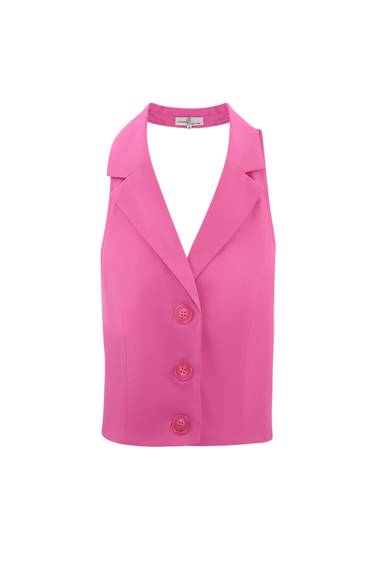 Pink Halter Waistcoat