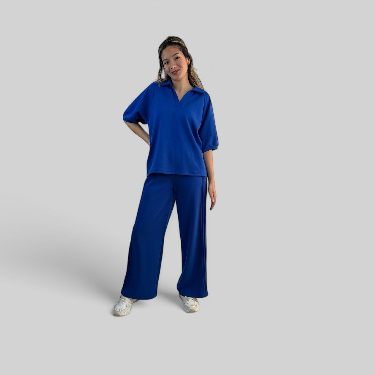 Relaxed Fit Polo Lounge Set